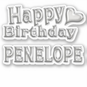 Penelope Happy Birthday Autocollants