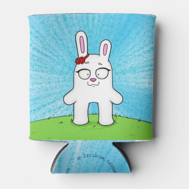 Penelope the bunny, w/quote, can cooler (Front)