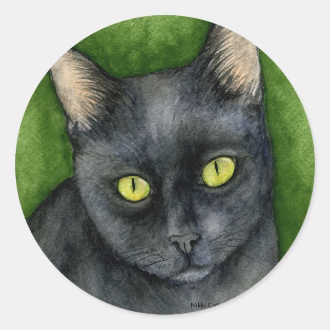 Penelope - The Lucky Black Cat Sticker (Front)