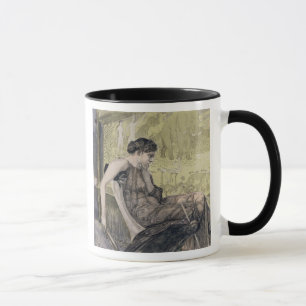 Penelope weaving a shroud for Laertes her father-i Mug