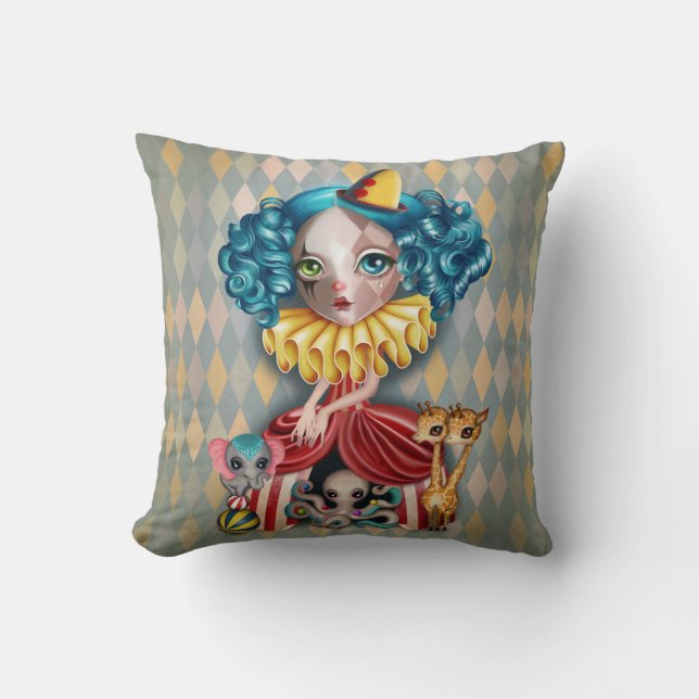Penelope's Imaginarium Throw Pillow (Front)