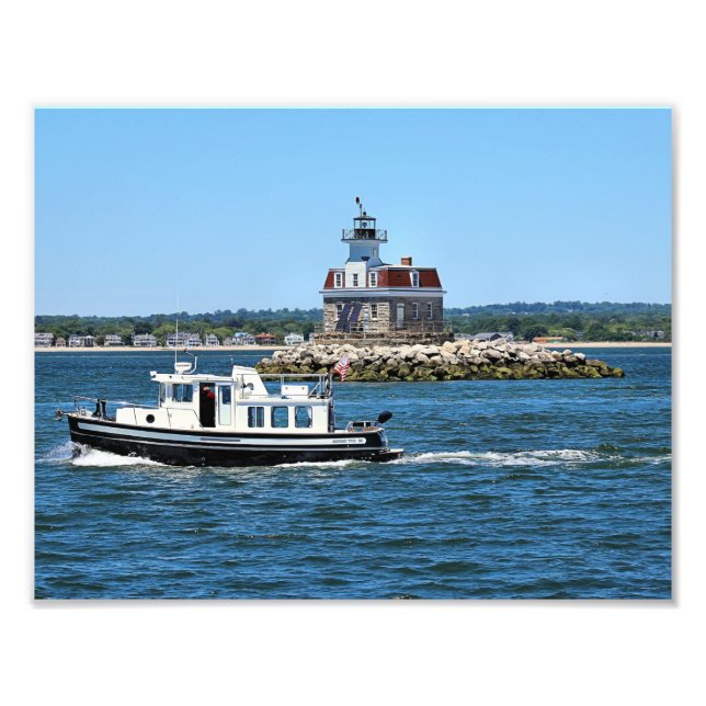 Penfield Reef Lighthouse, Connecticut Photo Print (Front)