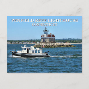 Penfield Reef Lighthouse, Connecticut Postcard