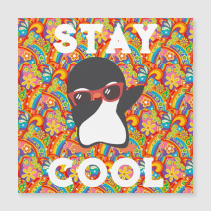 PENGIUN STAY COOL MAGNET CARD