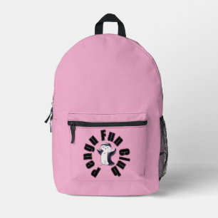 Pengu Happy Penguin Fun Club (Black-Pink) Kids Printed Backpack