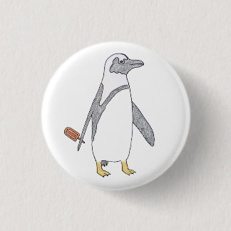 penguin 1 inch round button