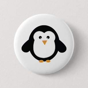 Penguin 2 Inch Round Button