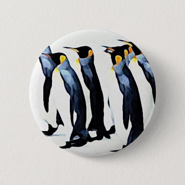 Penguin 2 Inch Round Button (Front)