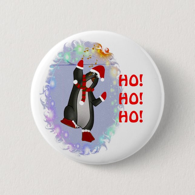 Penguin 2 Inch Round Button (Front)