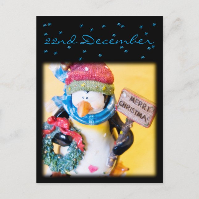 Penguin • Advent Calendar Postcard (Front)