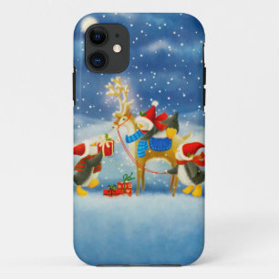 Penguin and Reindeer iPhone 11 Case