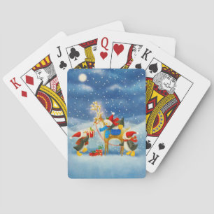 Penguin and Reindeer Playing Cards