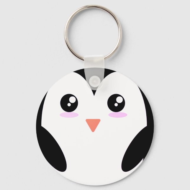 Penguin, Animal, Kawaii Keychain (Front)
