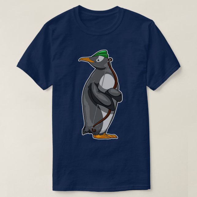 Penguin Archer Bow T-Shirt (Design Front)