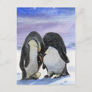 Penguin Art - My Family Postcard