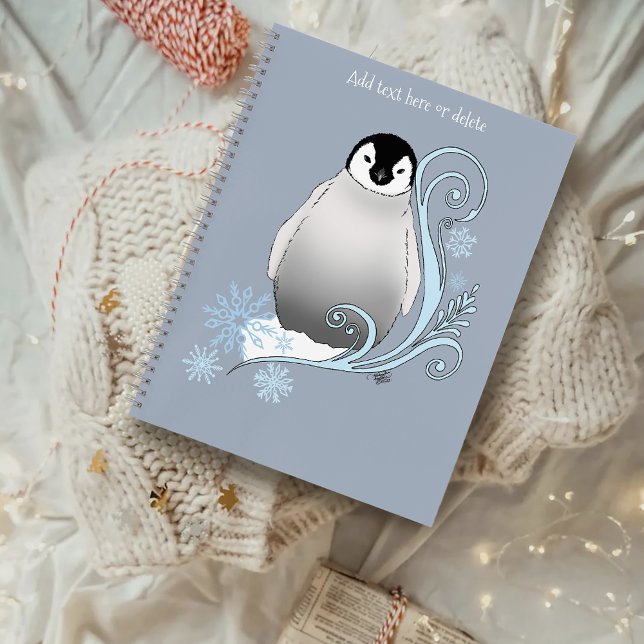 Penguin Art Nouveau Snowflakes Notebook (Creator Uploaded)