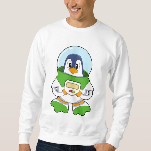 Penguin as Astronaut with Costume Sweatshirt (Front)