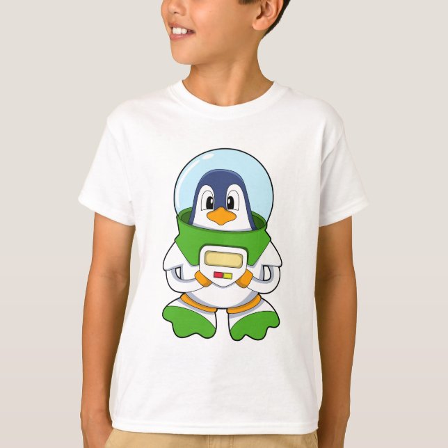 Penguin as Astronaut with Costume T-Shirt (Front)