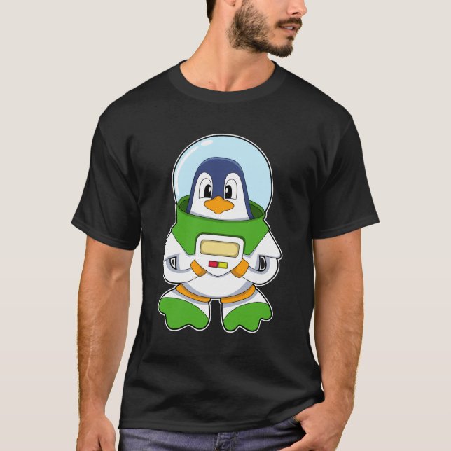 Penguin as Astronaut with Costume T-Shirt (Front)
