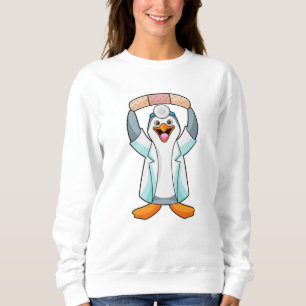 Penguin as Doctor with Plaster Sweatshirt