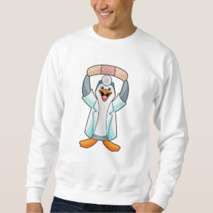Penguin as Doctor with Plaster Sweatshirt