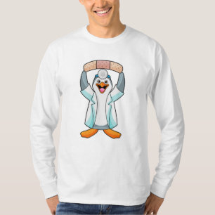 Penguin as Doctor with Plaster T-Shirt