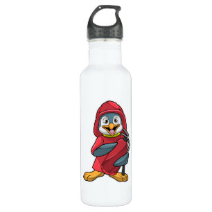 Penguin as Firefighter with Fire extinguisher 710 Ml Water Bottle