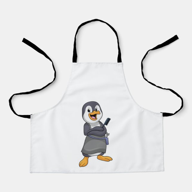Penguin as Hair stylist with Comb Apron (Front)