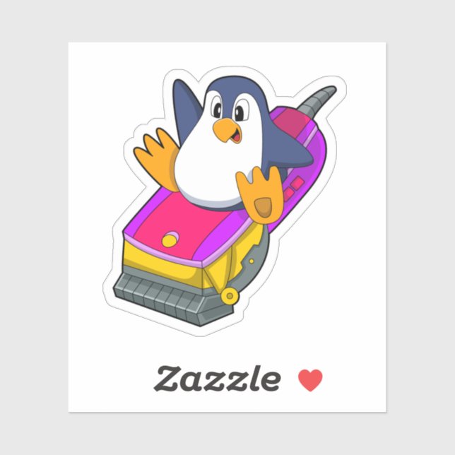 Penguin as Hairdresser with Razor (Sheet)