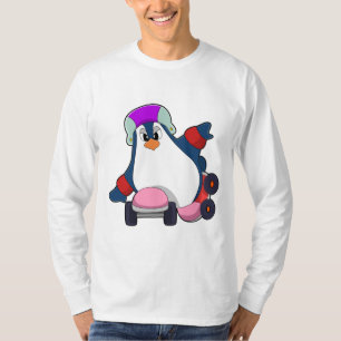 Penguin as Inline Skater with Inline Skates T-Shirt