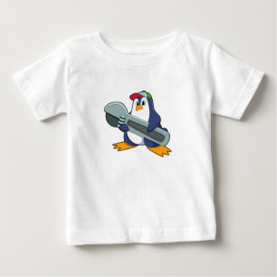 Penguin as Mechaic with Tool Baby T-Shirt