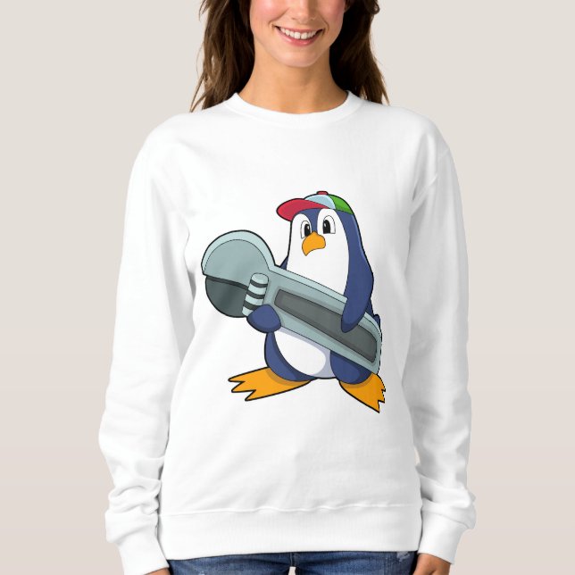 Penguin as Mechaic with Tool Sweatshirt (Front)
