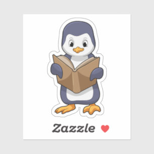 Penguin as Nerd with Book