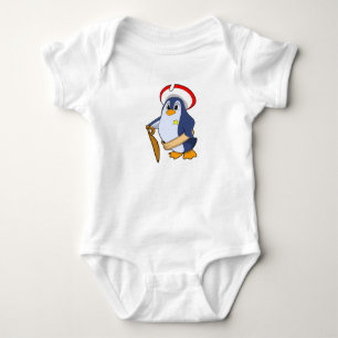 Penguin as Pirate with Hat Baby Bodysuit