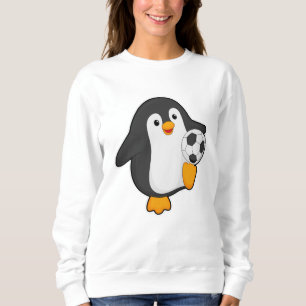 Penguin as Soccer player with Soccer ball Sweatshirt