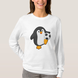 Penguin as Soccer player with Soccer ball T-Shirt