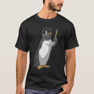 Penguin as Teacher with Pointer T-Shirt