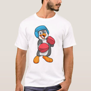 Penguin at Boxing with Boxing gloves & Helmet T-Shirt