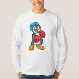 Penguin at Boxing with Boxing gloves & Helmet T-Shirt