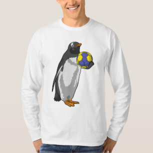 Penguin at Handball Sports T-Shirt