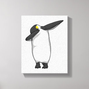 Penguin at Hip Hop Dance Dab Canvas Print