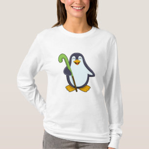 Penguin at Hockey with Hockey bat T-Shirt