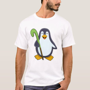 Penguin at Hockey with Hockey bat T-Shirt