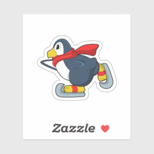 Penguin at Ice skating with Ice skates.PNG