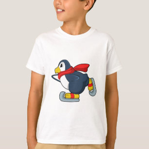 Penguin at Ice skating with Ice skates.PNG T-Shirt