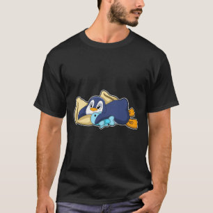 Penguin at Sleeping with Pillow T-Shirt