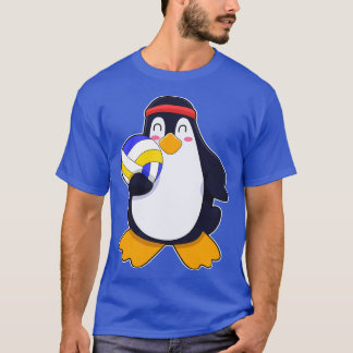 Penguin at Volleyball Sports T-Shirt