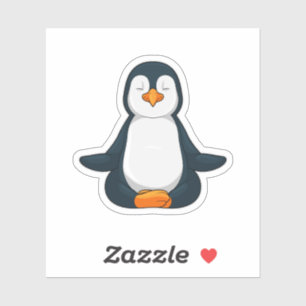 Penguin at Yoga Fitness in Sitting