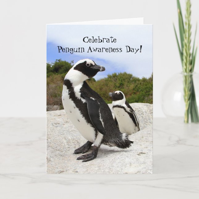 Penguin Awareness Day, January 20th Card (Front)
