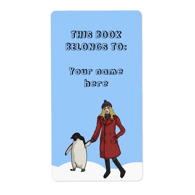 Penguin Awareness Day, shipping label/bookplates (Front)